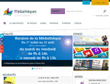 Tablet Screenshot of lamediatheque.com